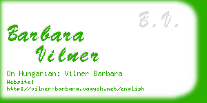 barbara vilner business card